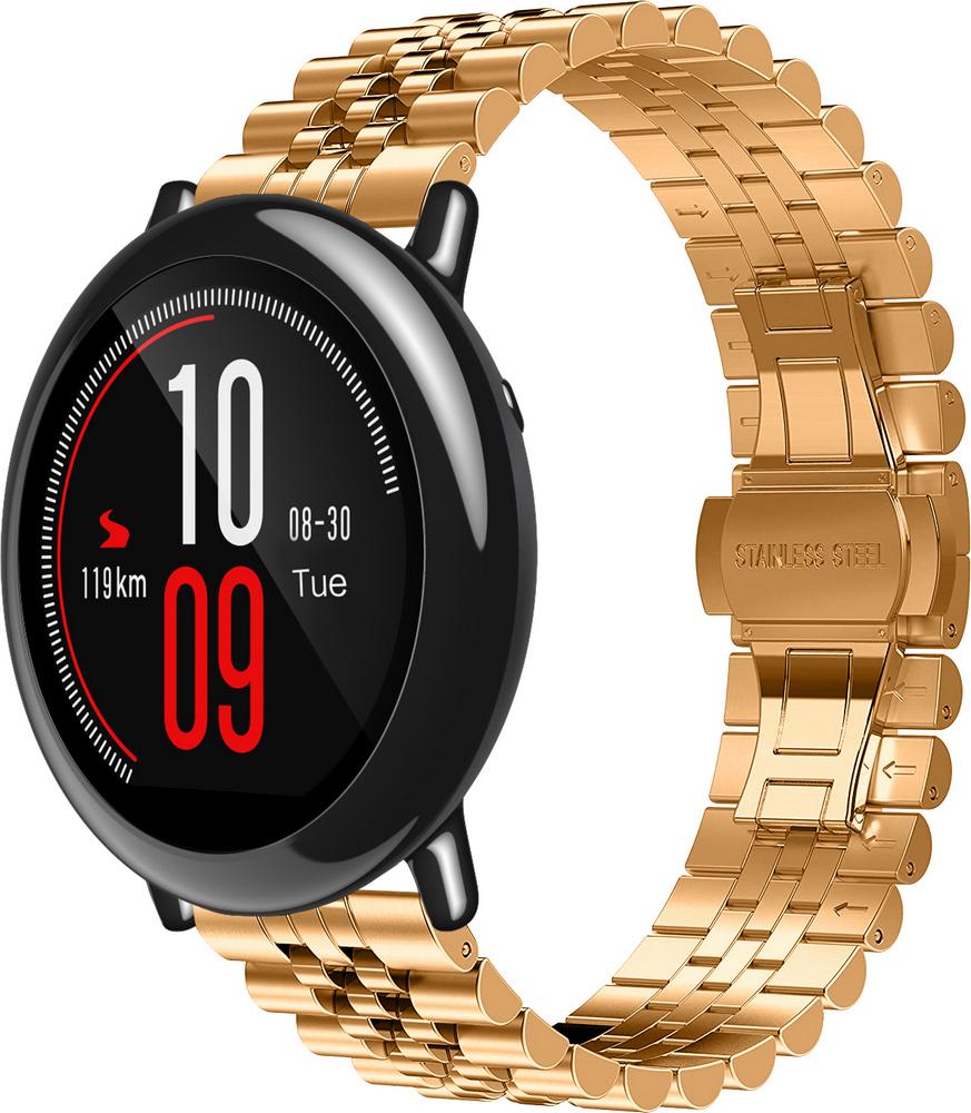 Браслет металлический Stech для Amazfit Pace Rose Gold (25258-27)