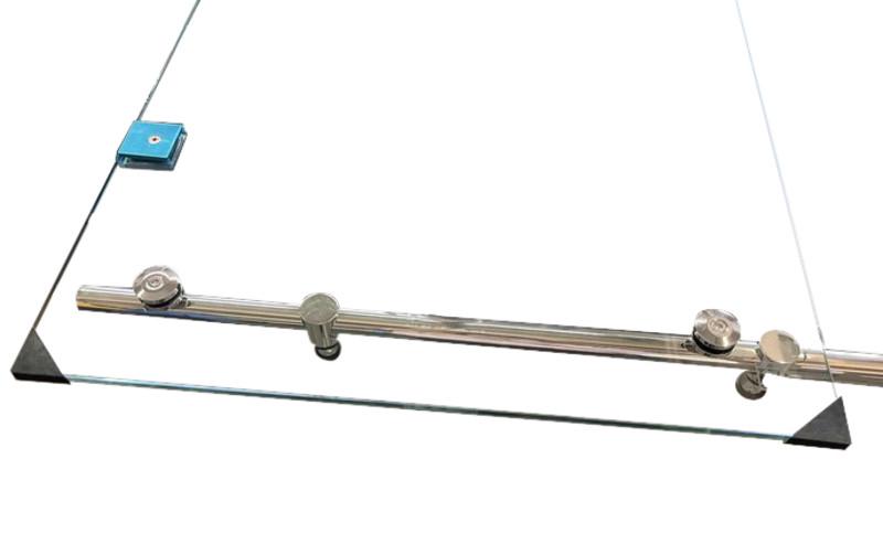 Дверь в нишу Koer SR SD06-120x220-TR-01 прозрачное стекло Easy Clean 8 мм Хром (KR5367) - фото 2