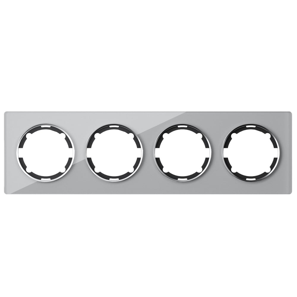 Рамка четырёхместная OneKeyElectroGarda Серый (2E52401301)