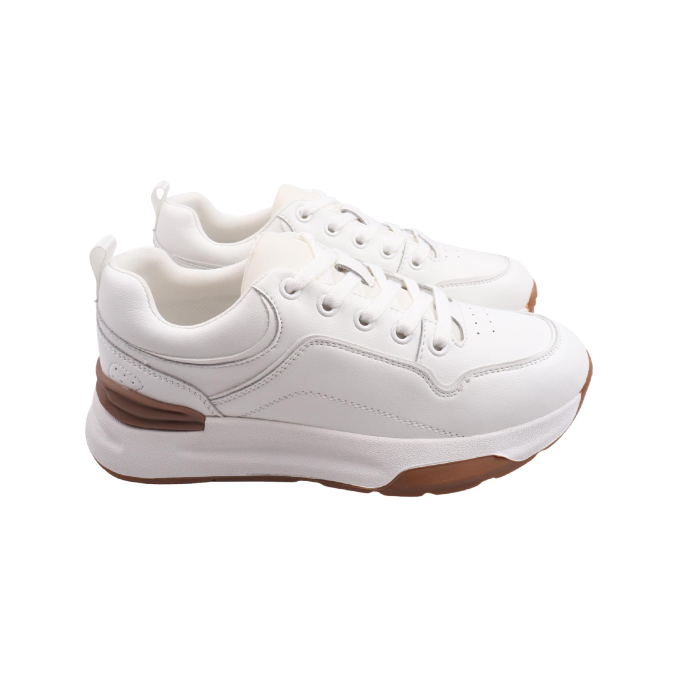 Кроссовки женские Melanda из кожи р. 38 Белый (104-23DTS)