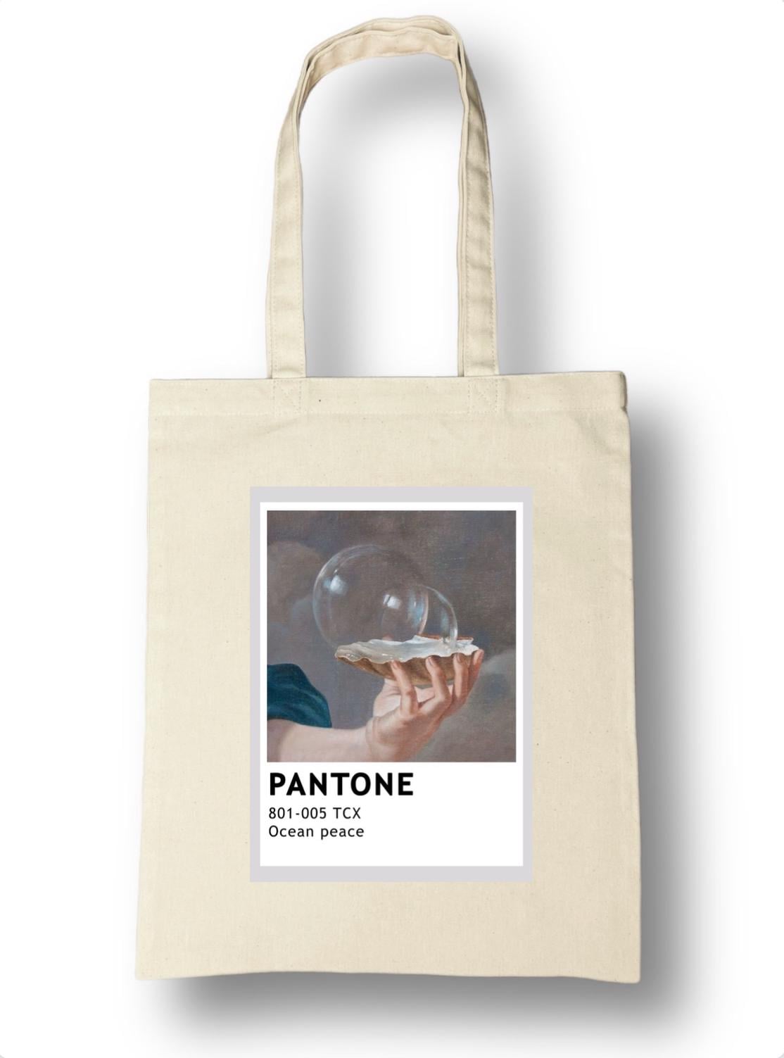 Еко-сумка універсальна бавовняна eSTetdruk принт Pantone Ocean peace 35x41 см Бежевий (ST0123) Еко-сумка універсальна бавовняна eSTetdruk принт Pantone Ocean peace 35x41 см Бежевий (ST0123)