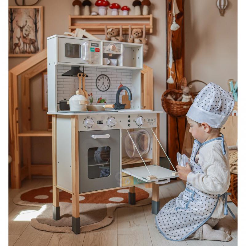Детский игровой набор Woopie Кухня интерактивная деревянная 9в1 с доской/стиральной машиной/аксессуарами (53538) - фото 5 Детский игровой набор Woopie Кухня интерактивная деревянная 9в1 с доской/стиральной машиной/аксессуарами (53538) - фото 5