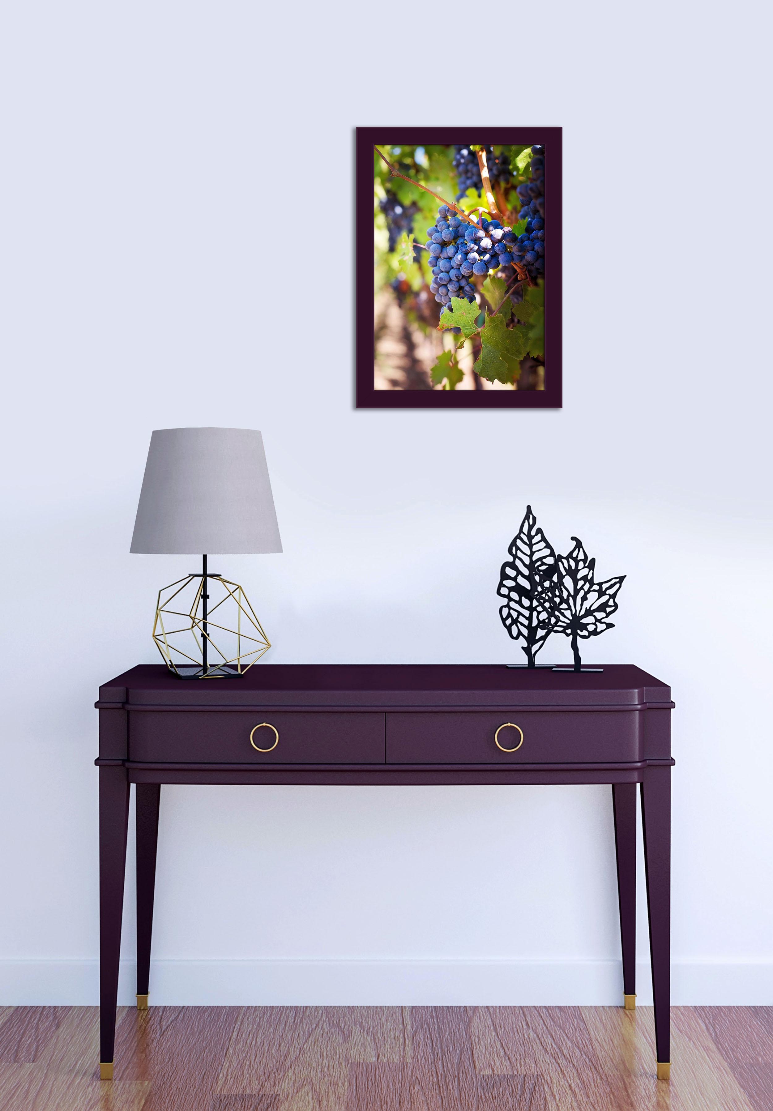 Фоторамка деревянная EmojiFrame 21х30 см А4 AH2220-02 антибликовое стекло 2 мм Фиолетовый - фото 5