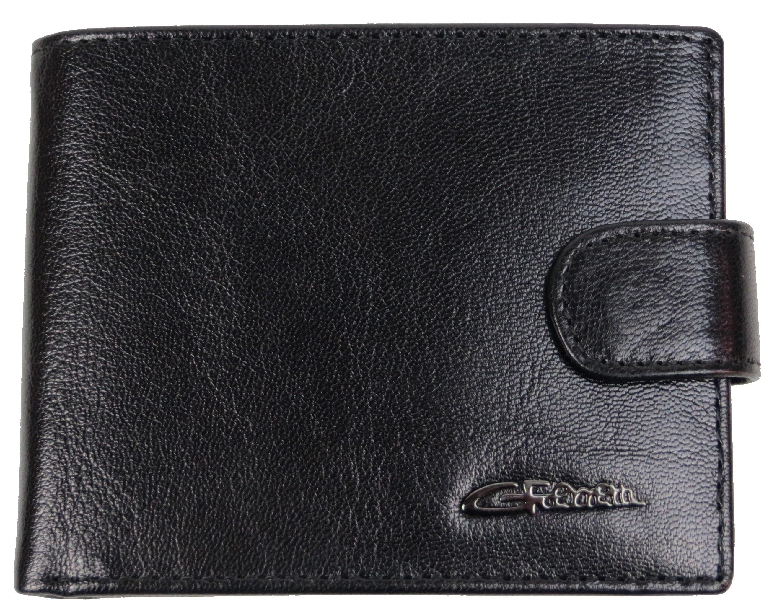 Портмоне мужское Giorgio Ferretti кожаное Черный (GF0235)