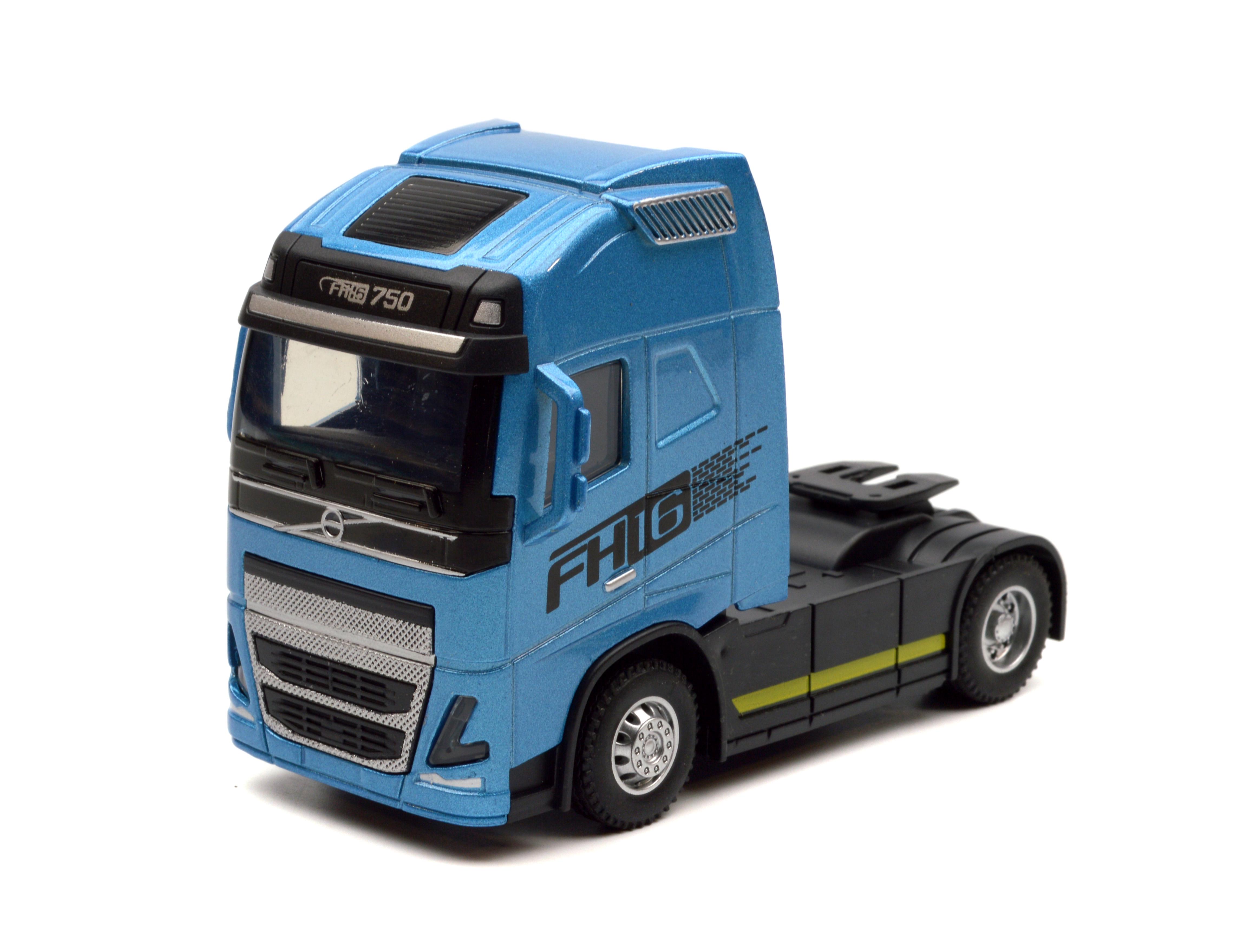 Масштабная модель металлическая тягач Volvo FH16 750 свет/звук/инерция (JG2624BE)