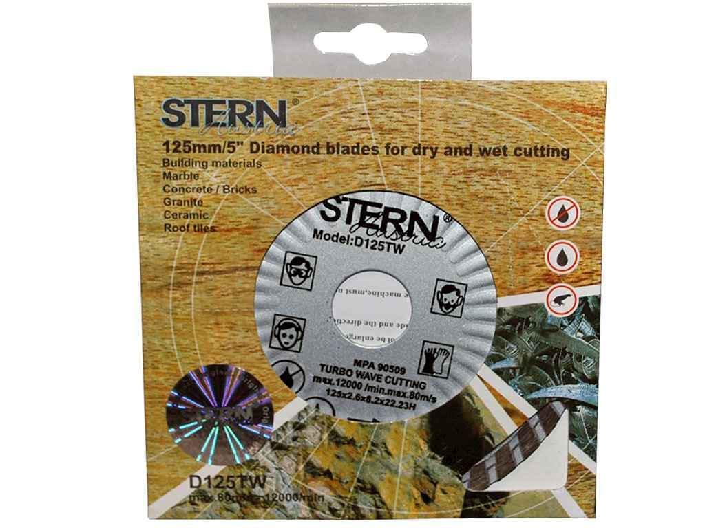 Диск алмазный Stern турбоволна 125х22,2 мм (103665) Диск алмазный Stern турбоволна 125х22,2 мм (103665)