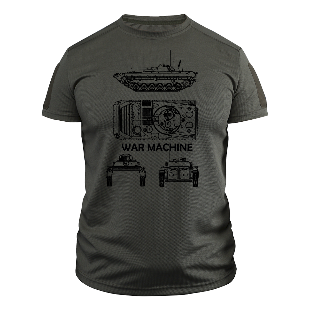Футболка військова CoolMax БМП-1 XL Оливковий (TS-C-16-XL)