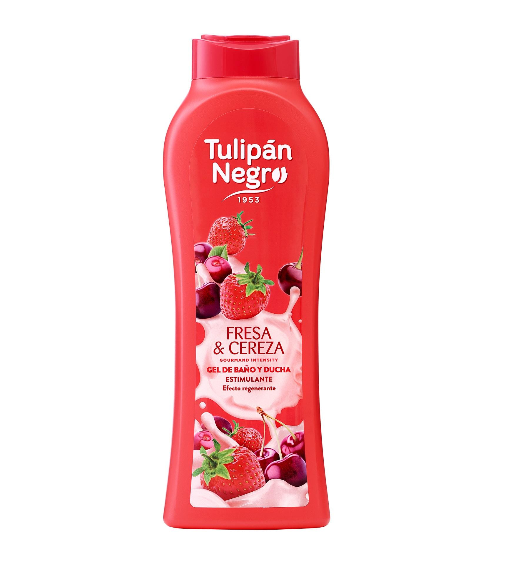 Гель для душа Tulipan Negro Клубника и вишня 650 мл (8410751093145)