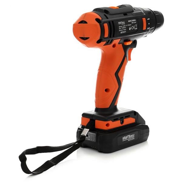 Дрель-шуруповерт аккумуляторный Kraft&Dele 18 В/1,3 Ач Li-Ion сверла/биты (KD1671) - фото 8 Дрель-шуруповерт аккумуляторный Kraft&Dele 18 В/1,3 Ач Li-Ion сверла/биты (KD1671) - фото 8