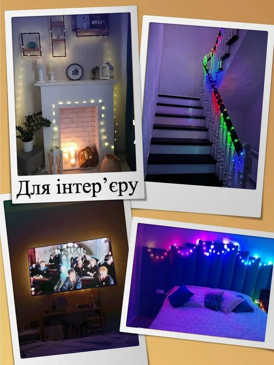 Умная гирлянда светодиодная RGB водостойкая IP67 (2549772511) - фото 5 Умная гирлянда светодиодная RGB водостойкая IP67 (2549772511) - фото 5