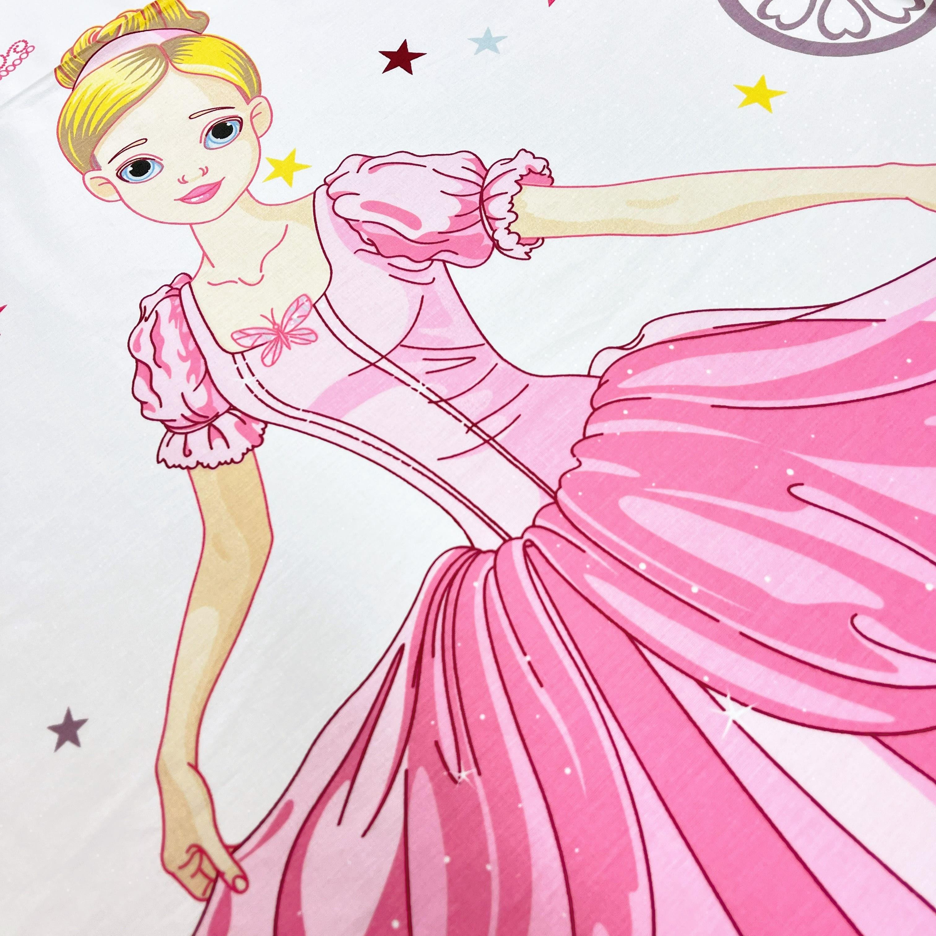 Ткань для постельного белья ранфорс принцессы Disney 240 см (12/16062/10 01423)