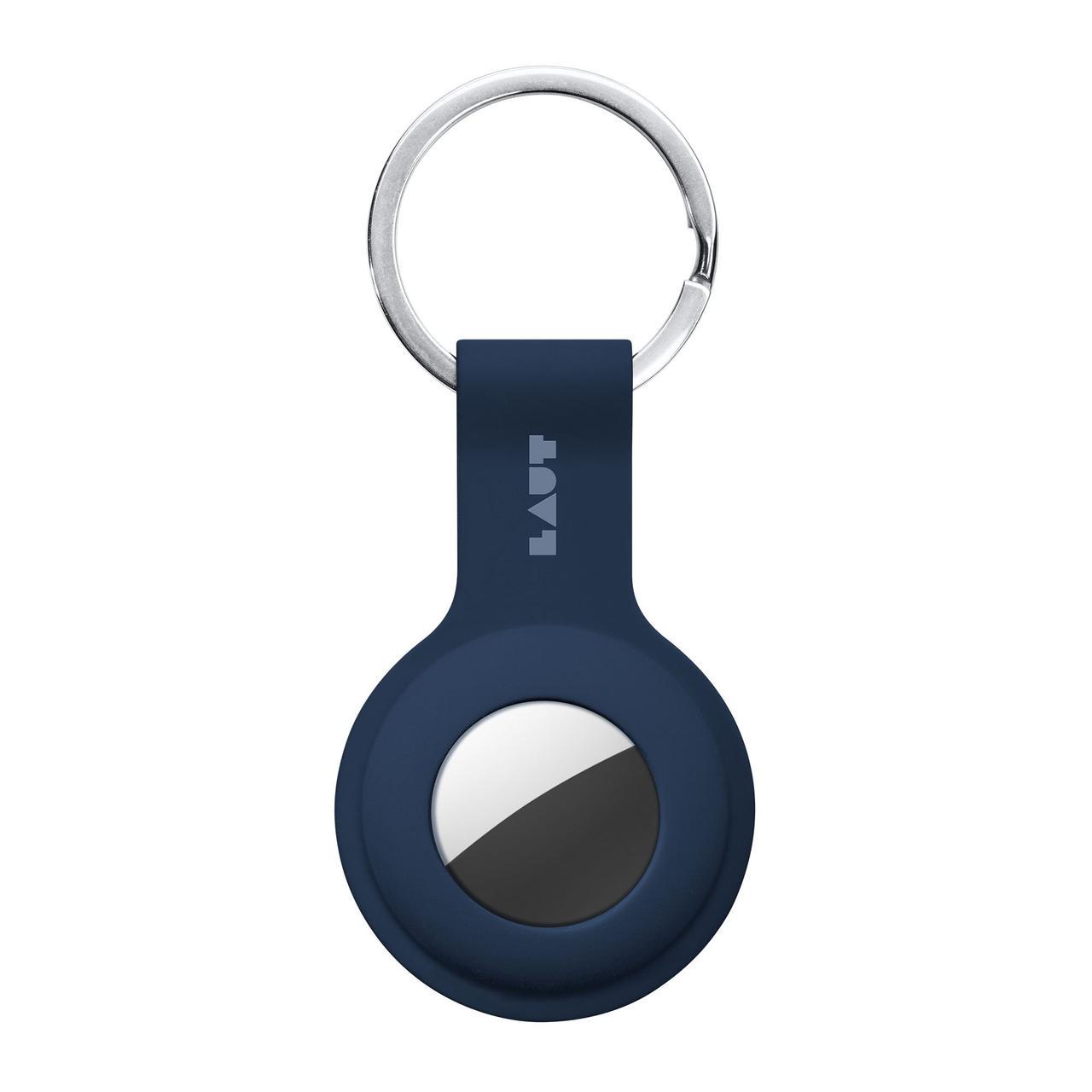 Силиконовый чехол брелок LAUT HUEX TAG for AirTag, Dark Blue (L_AT_HT_NV) - фото 2