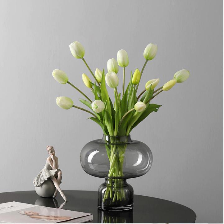 Тюльпан букет Indigo Lux 3 головы 2 бутона 40 см Белый (778-8) - фото 8