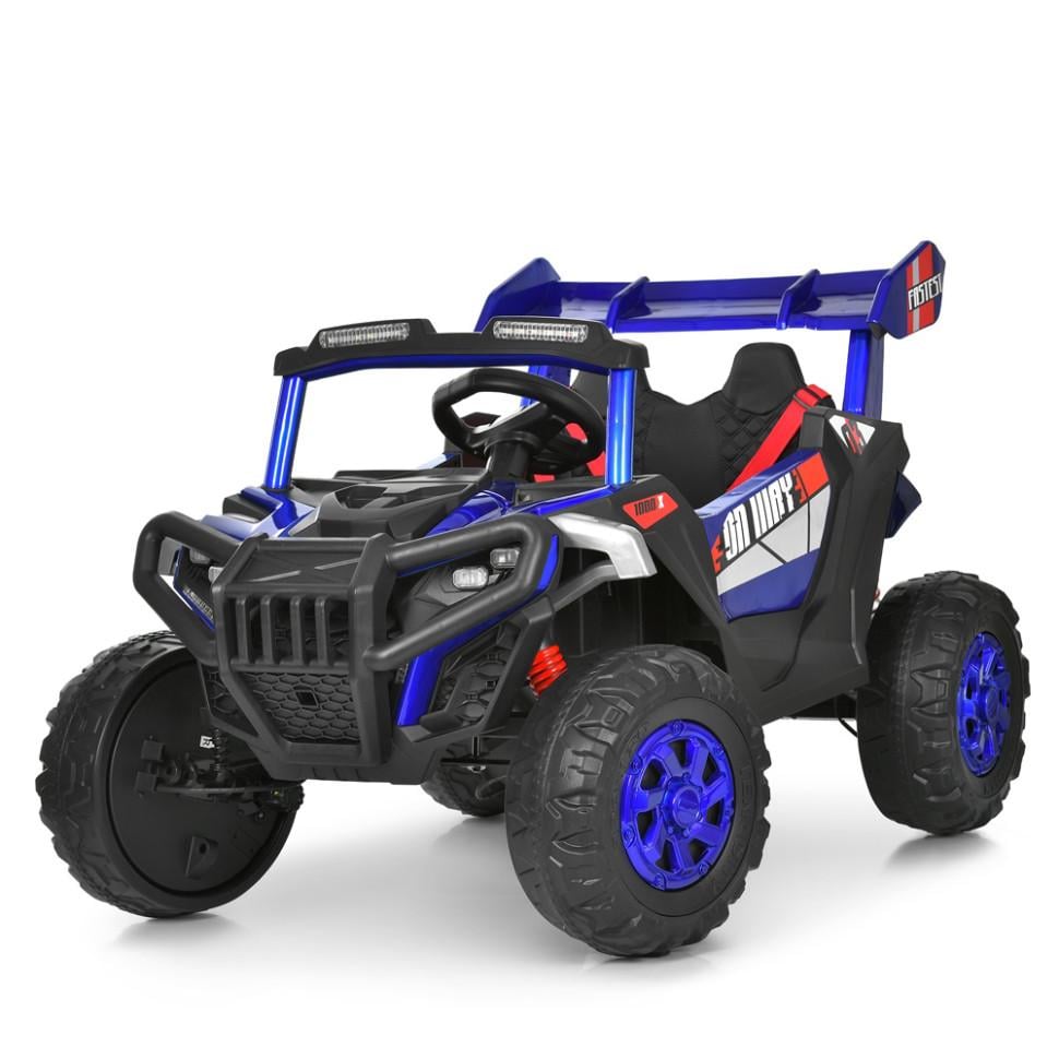 Детский электрический джип Bambi Racer 12V одноместный до 30 кг Синий (DE-169-E-944)
