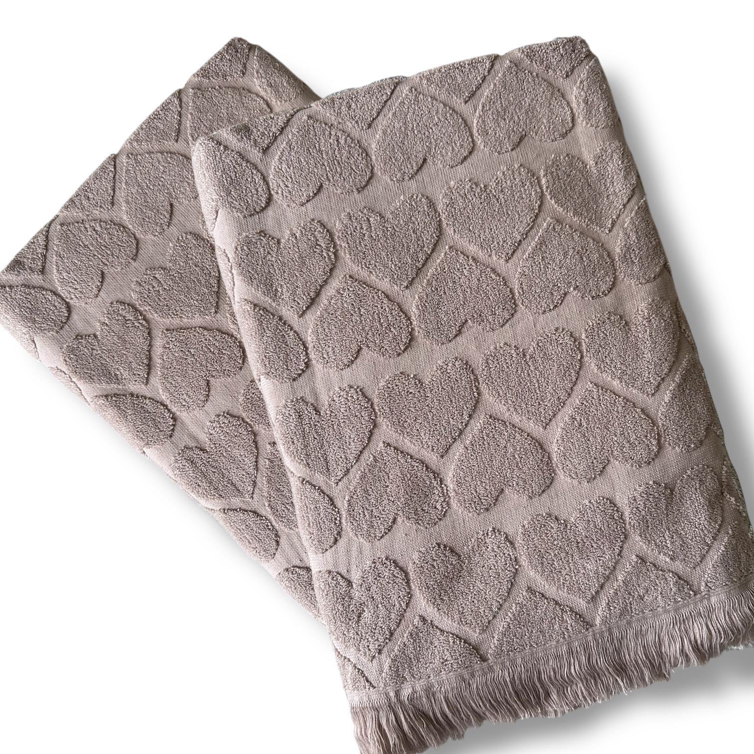 Полотенце махровое Malloory Home 70x140 см Пудровый (8901-2)