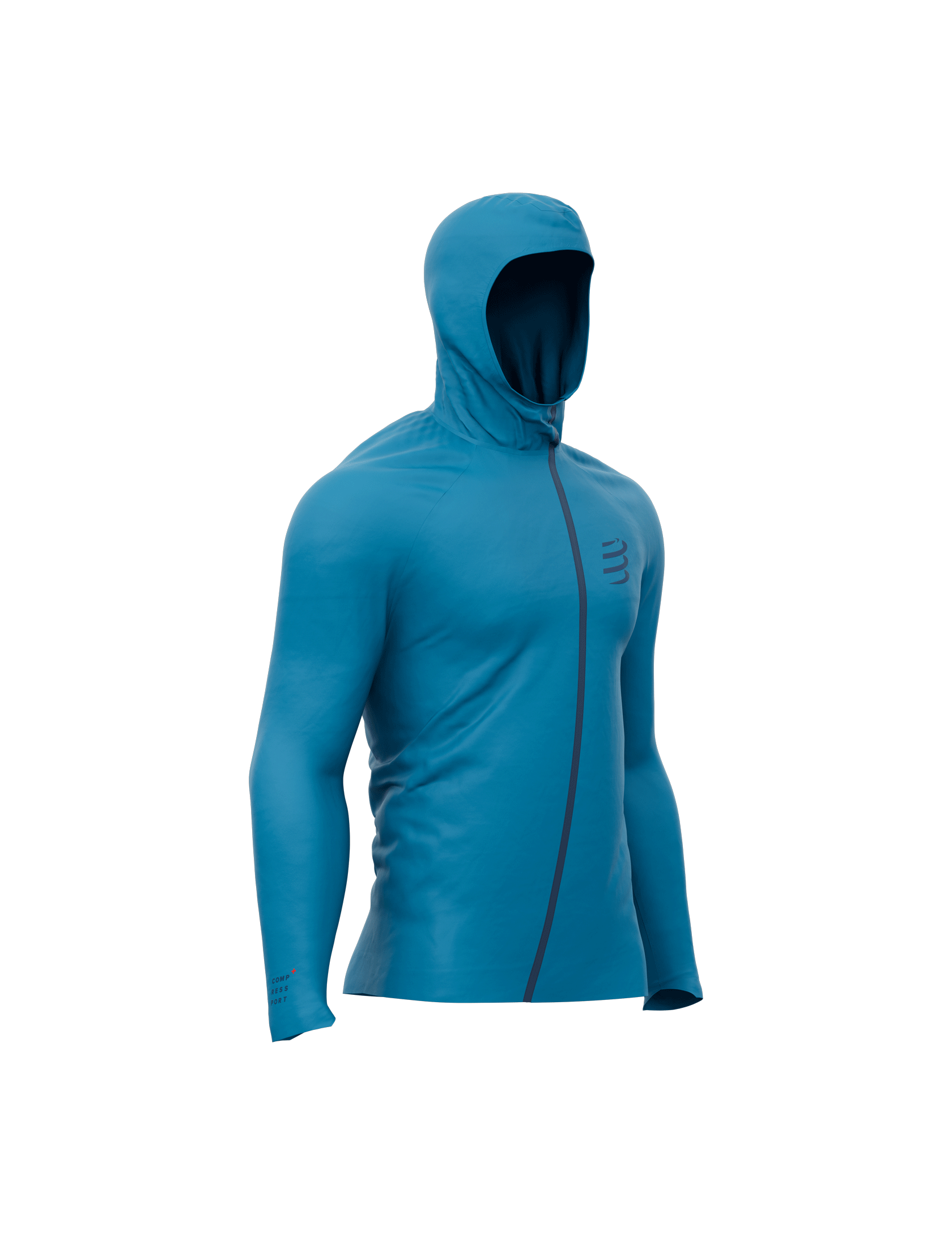 Куртка с мембраной Compressport Hurricane Waterproof 10/10 Jacket S Mosaic Blue