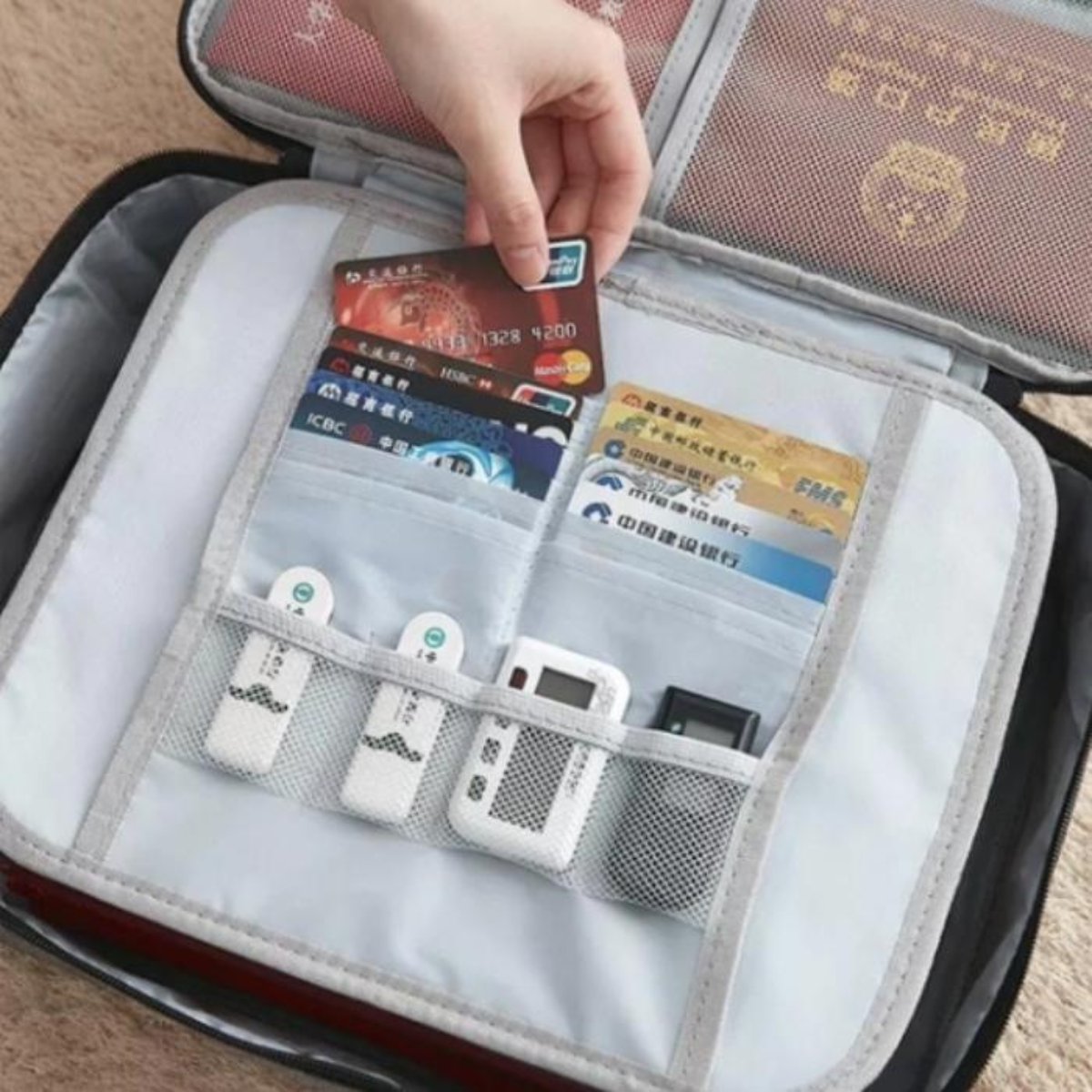 Сумка-органайзер для документів Home City з кодовим замком Чорний (HC83-Black) - фото 5 Сумка-органайзер для документів Home City з кодовим замком Чорний (HC83-Black) - фото 5