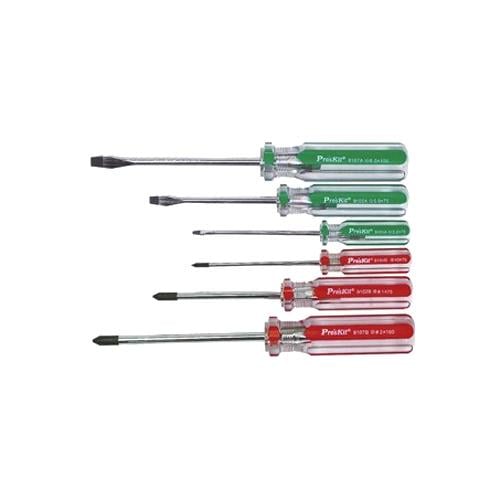 Набір викруток Pro'sKit SW-9106 Cr-Mo-V AISI8660 прозорі зі сталі 6 шт. (32534509)