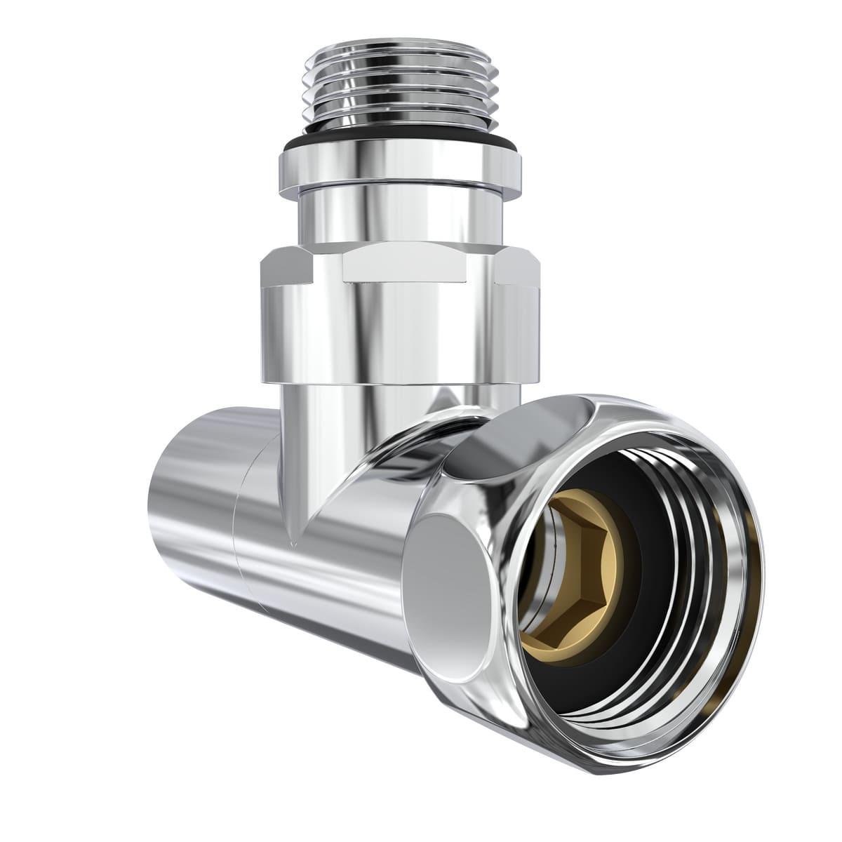 Кран угловой Laris LX-4701 вентиль для полотенцесушителей 2 шт. Серебряный (132-127-71401061) - фото 3 Кран угловой Laris LX-4701 вентиль для полотенцесушителей 2 шт. Серебряный (132-127-71401061) - фото 3