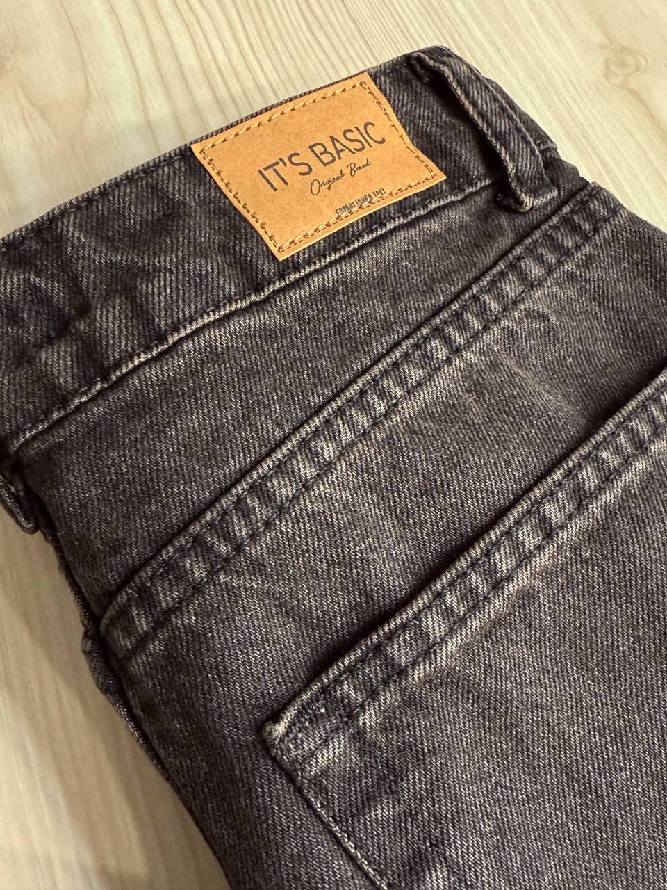 Джинсы женские Its Basic 2478-2 straight fit прямые р. 36 Черно-коричневый (5358) - фото 6