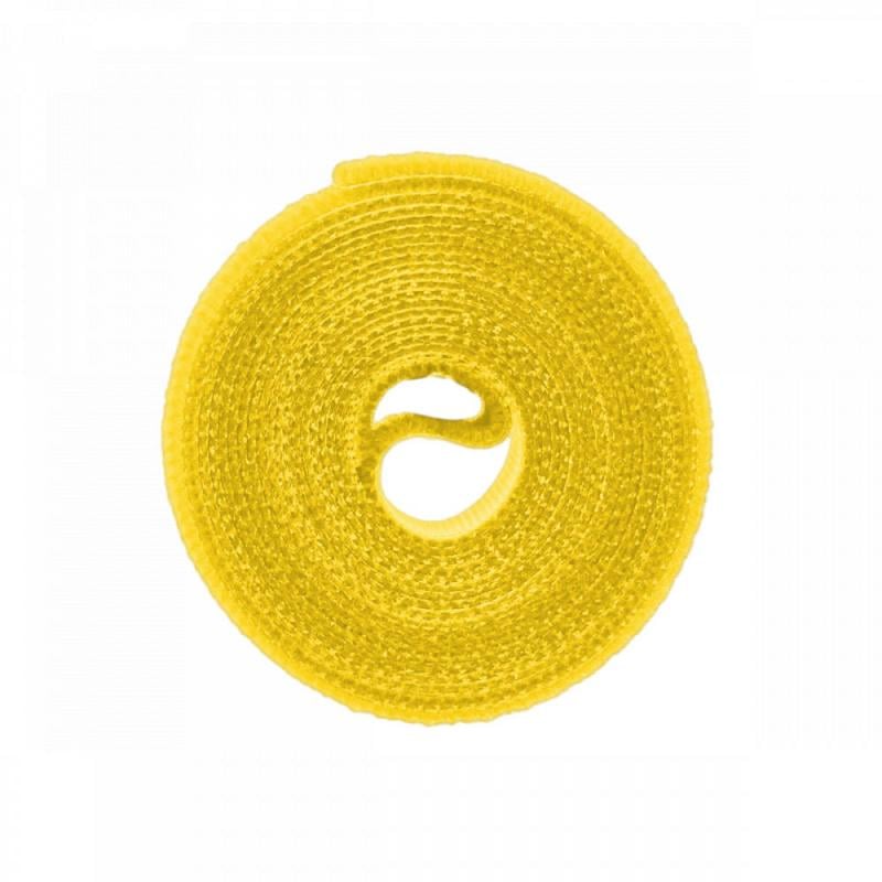 Лента многофункциональная Т рулон на липучке 12 мм 2 м Желтый (HLT1202/YL)