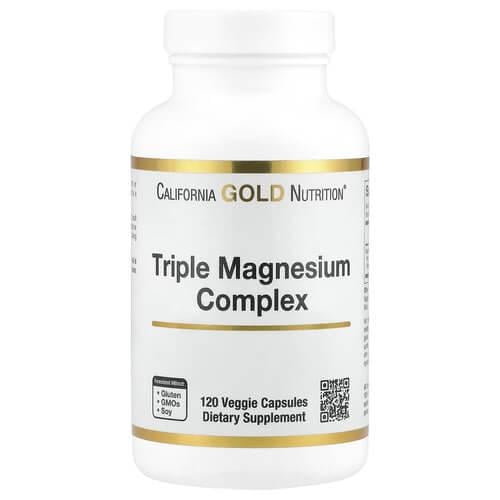Магний Калифорния Gold Nutrition Triple Magnesium Complex 120 растительных капс. (CGN-02484)