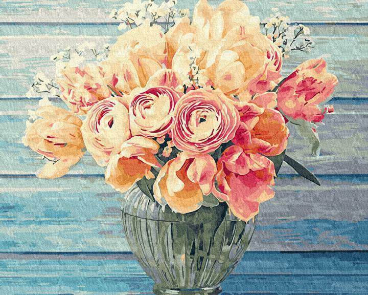 Картина за номерами Brushme Ніжний букет 40x50 см (BK-GX34275) Картина за номерами Brushme Ніжний букет 40x50 см (BK-GX34275)