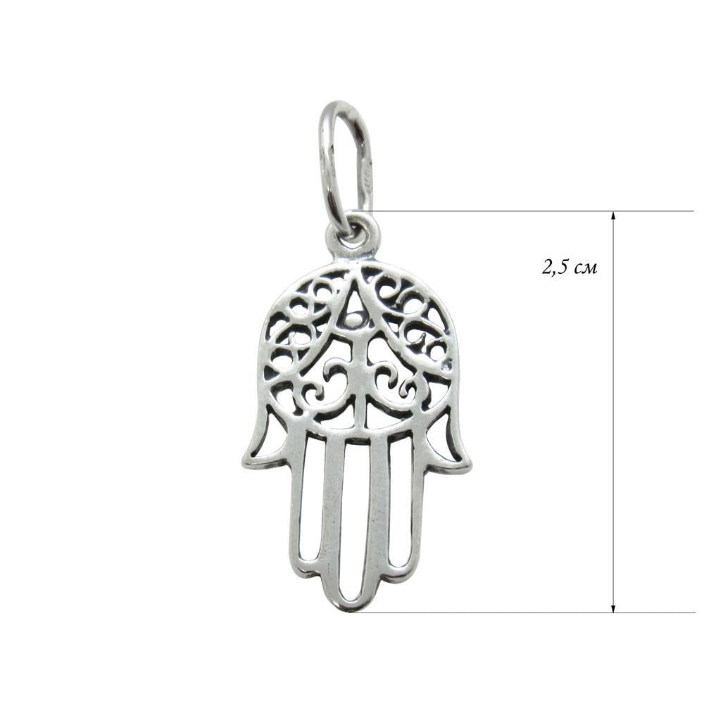 Срібний підвіс Хамса від пристріту (1133860199) - фото 2 Срібний підвіс Хамса від пристріту (1133860199) - фото 2