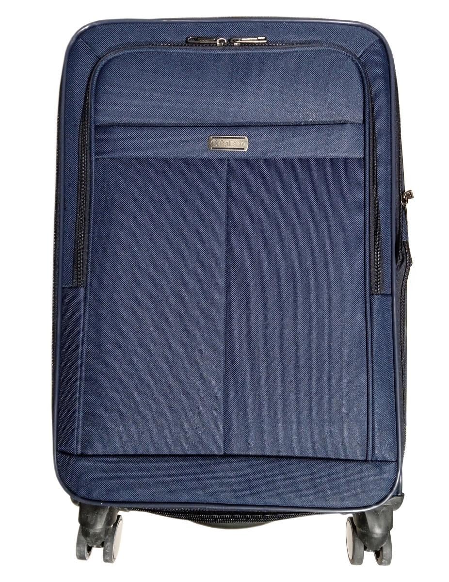 Чемодан тканевый ITALIANO 26A средний 4 колеса Темно-синий (Mt00020)