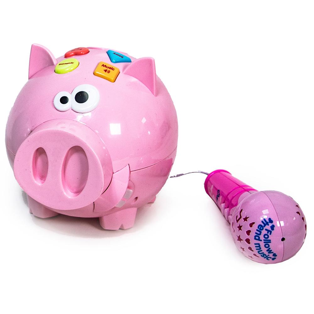 Свинка с микрофоном Funny Stady Pig 3292A Розовый