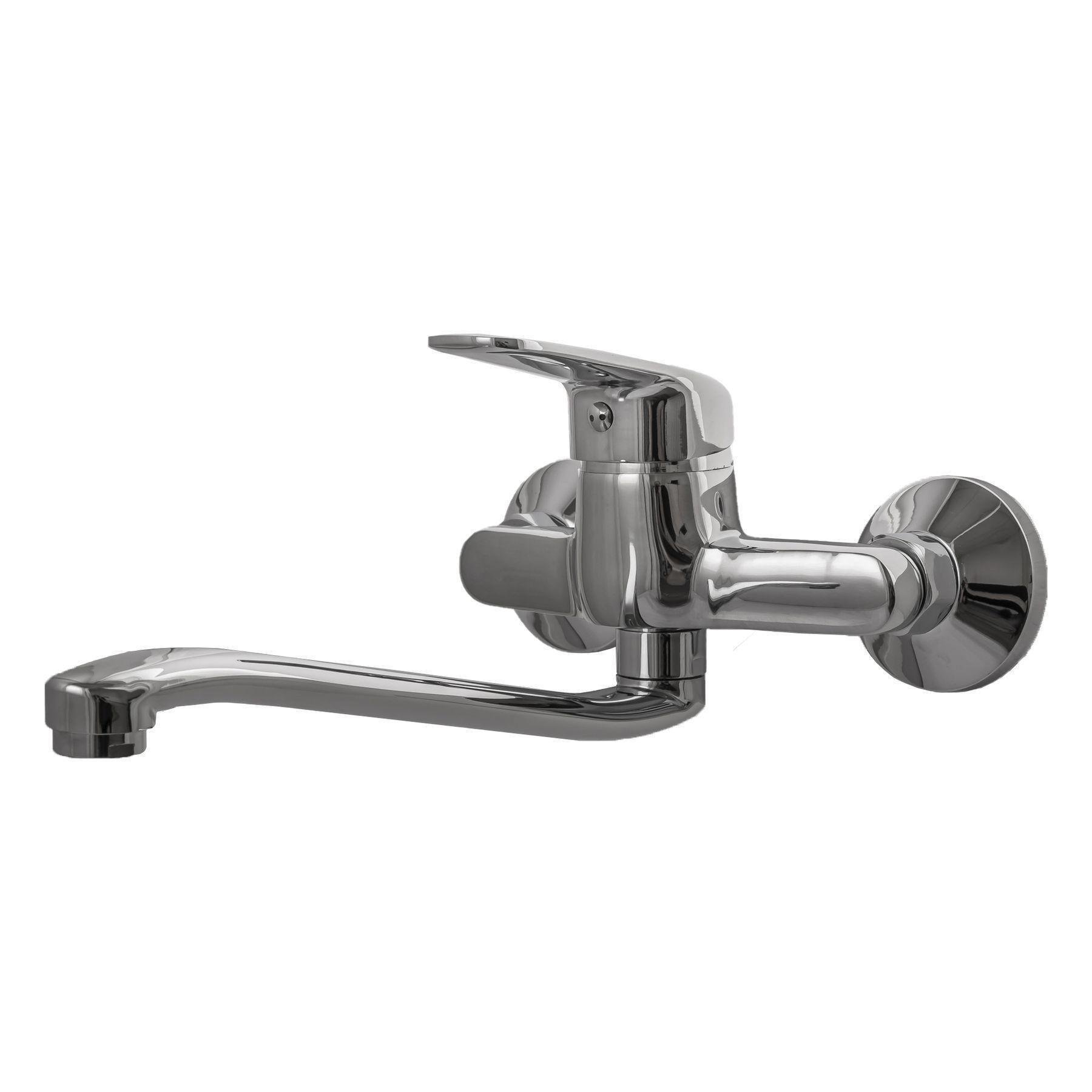 Смеситель для кухни со стены Globus Lux Koln GLK-0104 Хром (14954)