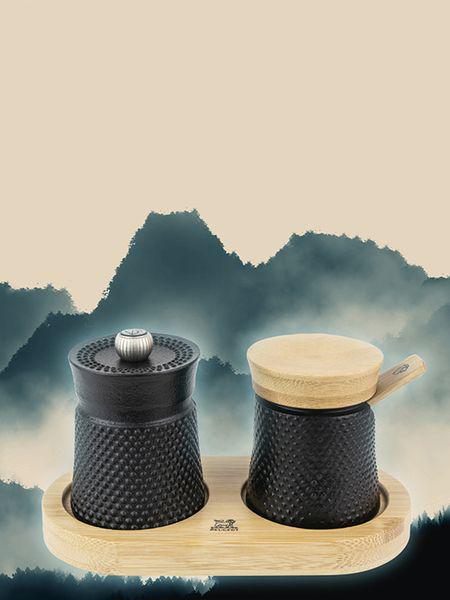 Набор из мельницы для перца и солонки Peugeot Bali с подставкой (39967) - фото 2