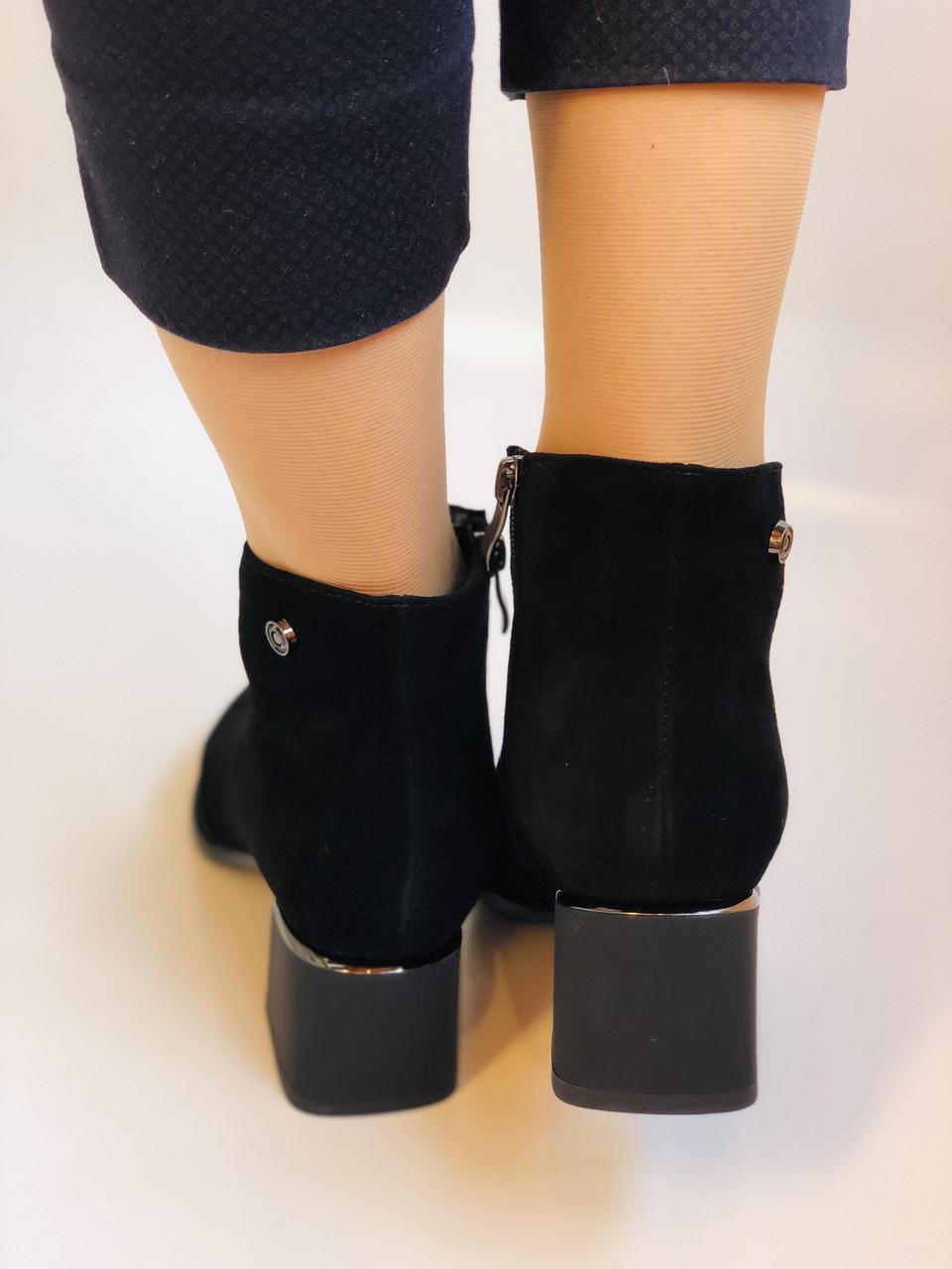 Ботильоны женские осенние Erisses р. 37 24,0 см Черный (2294) - фото 6