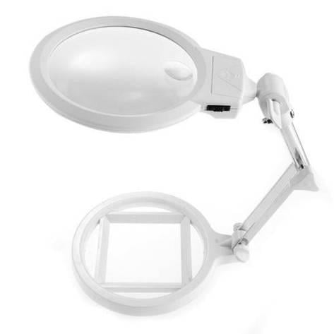 Настольная лупа Magnifier 3B-1A для вышивания с LED подсветкой 2,5х/5х увеличение диаметр 130+25 мм (10966592) Настольная лупа Magnifier 3B-1A для вышивания с LED подсветкой 2,5х/5х увеличение диаметр 130+25 мм (10966592)