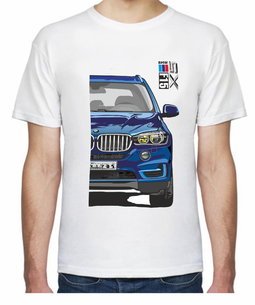 Футболка мужская Avtolife BMW X5 F15 Stock F 305415 XL Белый (2494944215)