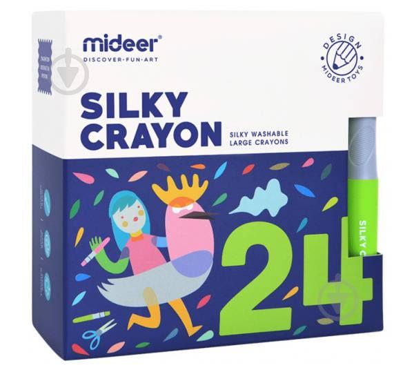 Восковые карандаши Mideer 24 шт