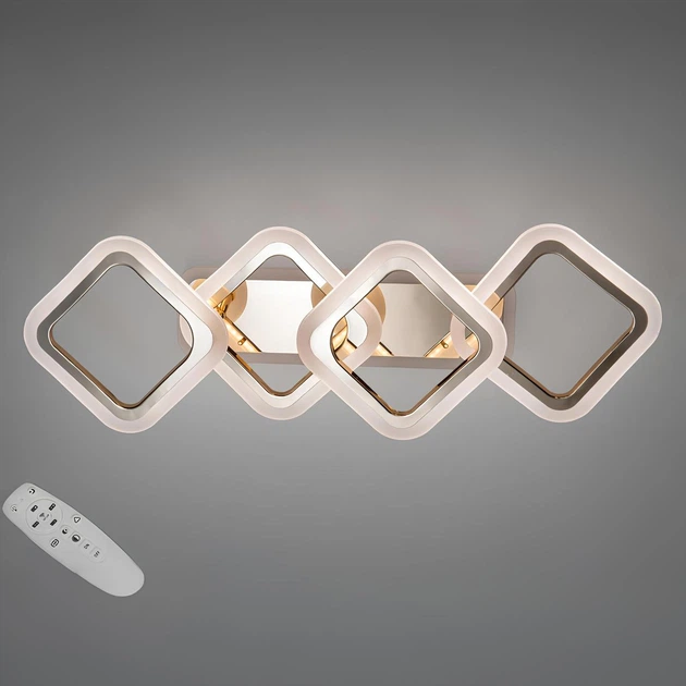 Люстра світлодіодна смарт з пультом 60 Вт Золотий (HA8160/2+2G 3col dim) Люстра світлодіодна смарт з пультом 60 Вт Золотий (HA8160/2+2G 3col dim)