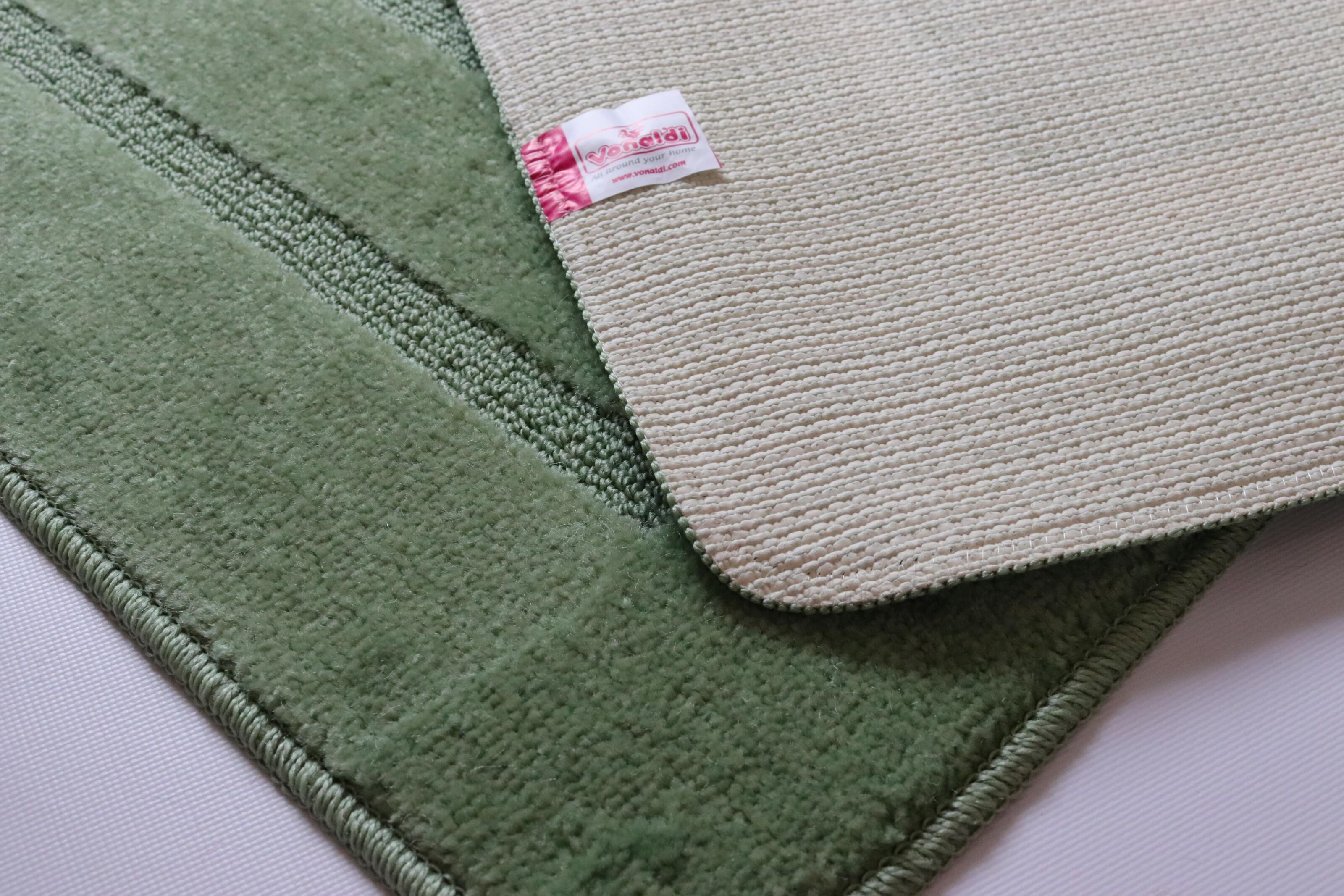 Набір килимків у ванну та туалет Vonaldi 80x50/40x50 см Green (00189/s) - фото 4