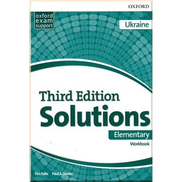 Рабочая тетрадь Solutions Third Edition Elementary Workbook Edition for Ukraine