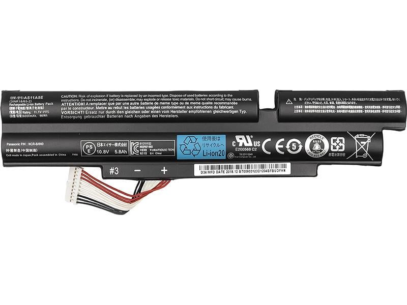 Аккумулятор Power для ноутбуков ACER Aspire TimelineX 3830T 3ICR19/B6 10,8V 4400mAh