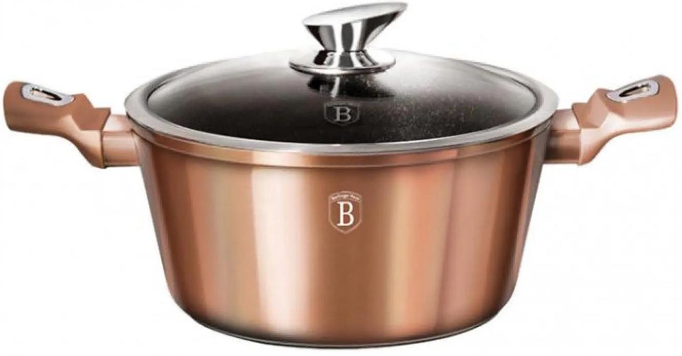 Каструля Berlinger Haus Metallic Line Rose Gold Edition з кришкою 4,1 л (6d4ea3c6) - фото 2