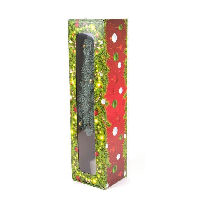 Елка литая на деревянной подставке Flora 62 см Голубой с золотыми шариками (49487) - фото 3 Елка литая на деревянной подставке Flora 62 см Голубой с золотыми шариками (49487) - фото 3