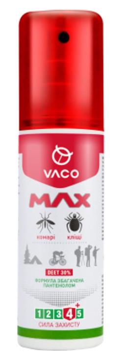 Спрей від комарів/кліщів і мошок VACO MAX DEET 30% з пантенолом 80 мл (2654508671)