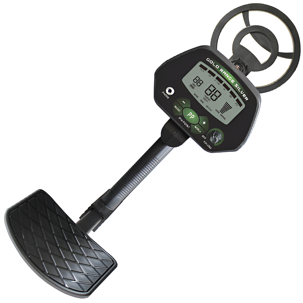 Металлоискатель грунтовый глубинный Gerui MD4090 с высокой чувствительностью золота серебра и железа водонепроницаемый Black