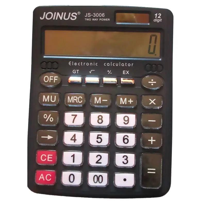 Калькулятор Joinus JS-3006 настільний офісний 12 розрядний Black (08f316fb)