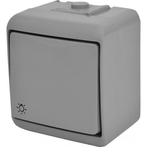 Кнопка светлая ETI VHE-5-SR IP54 Серый (4668064)