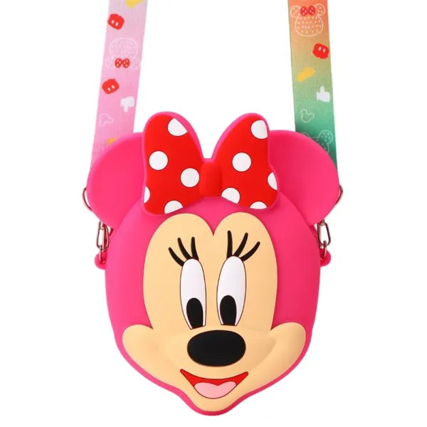 Сумочка-кошелек Микки Маус силиконовая на молнии 15х13х3 см Малиновый (HP-55-9PP) Сумочка-кошелек Микки Маус силиконовая на молнии 15х13х3 см Малиновый (HP-55-9PP)