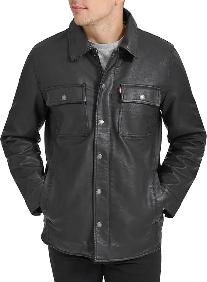 Куртка чоловіча демісезонна Levi's Buffed Cow Faux Leather 232672216 зі штучної шкіри M Чорний (2838845469) Куртка чоловіча демісезонна Levi's Buffed Cow Faux Leather 232672216 зі штучної шкіри M Чорний (2838845469)