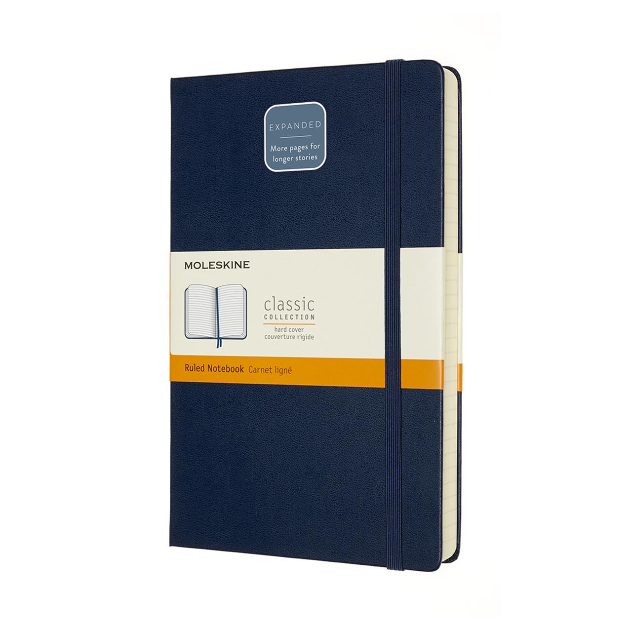 Блокнот Moleskine Classic Expanded середній 13х21 см в лінію Сапфір