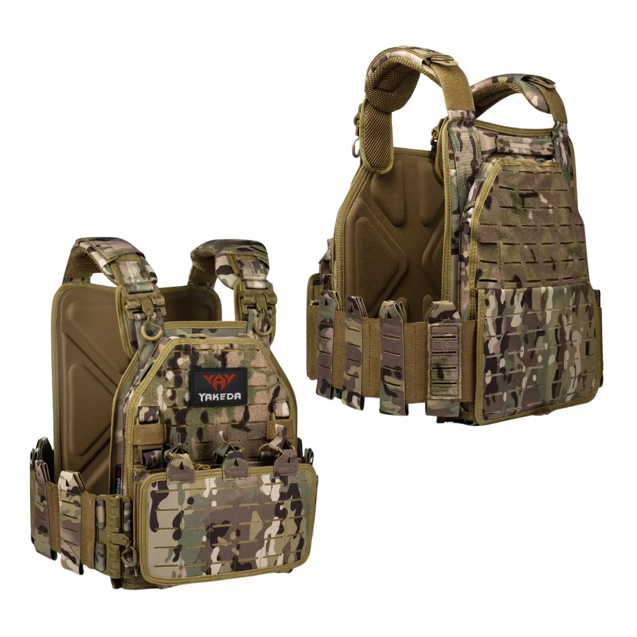 Плитоноска Yakeda 1000D с подсумками Мультикам (2656405933) - фото 6 Плитоноска Yakeda 1000D с подсумками Мультикам (2656405933) - фото 6